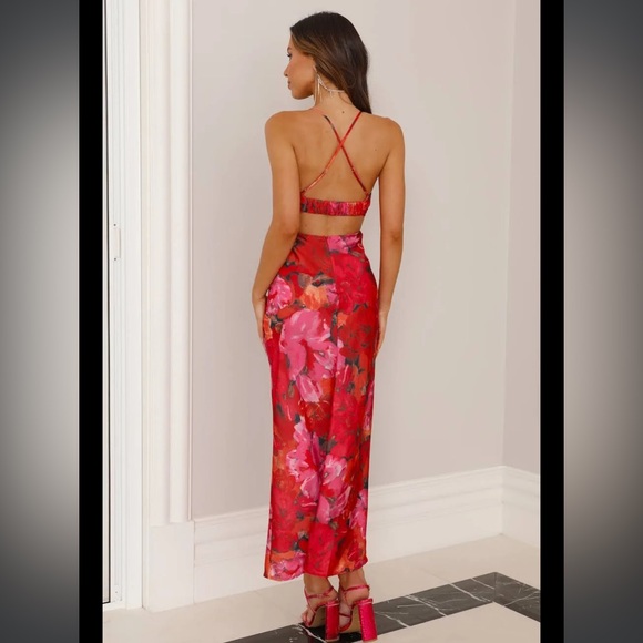 Hello Molly Satin Midi Dress - Picture 2 of 2